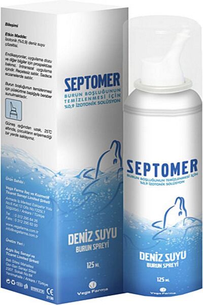Septomer Deniz Suyu 125 ml Burun Spreyi