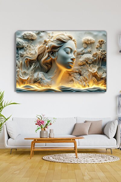 Arkeot Mistik Işıltı Kanvas Duvar Tablosu - Ev Salon Oturma Yatak odası Mutfak Ofis Dekorasyonu -Meditasyon