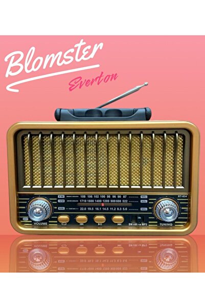 BLOMSTER Everton RT-834 Orta Solar Güneş Enerjili Bluetooth, Nostalji ,Band R...