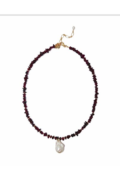 PEARL Lâl Taşı Barok İnci Kolye