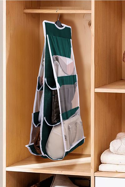 Miraç Green 6-compartment Hanging CaBinet Bag - Organizer