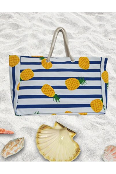 saybag Plaj çantası ananas desenli