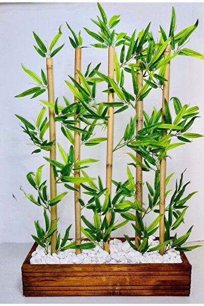 NS BAMBU DEKOR Bambu Seperatör 120 Cm Yapraklı