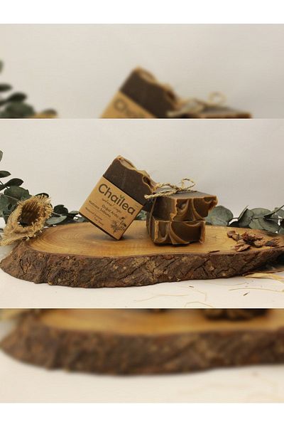 Chailea صابون قطران العرعر الطبيعي الطريقة الباردة صابون الشعر الطبيعي المصنوع يدويًا 100 جرام