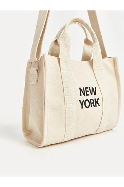 LC Waikiki LCW ACCESSORIES Yazı Baskılı Kız Çocuk Omuz Çantası