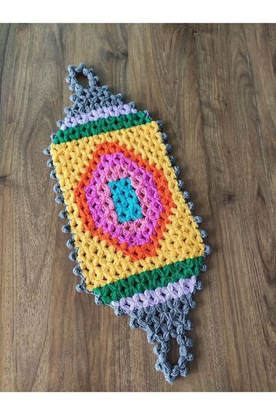 HANIMKIZ Long Bath Loofah - Hand Knitted Dowry Design