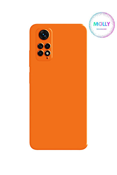 Molly Xiaomi Redmi NOTE 11 PRO İçin Turuncu Liquid İçi Kadife Silikon Kılıf