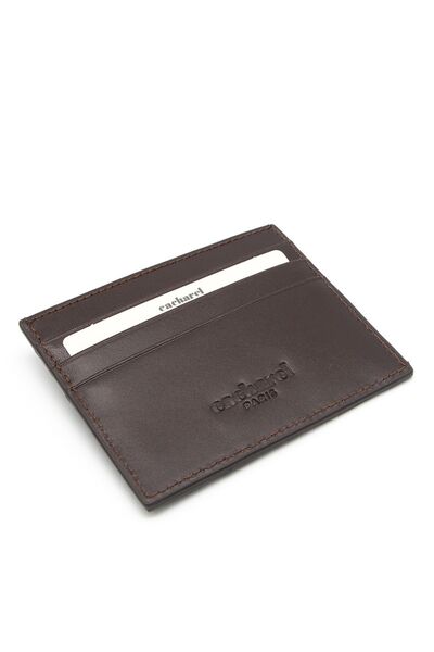 Cacharel Δερμάτινη θήκη για κάρτες Gladiator Unisex καφέ - 0244G66