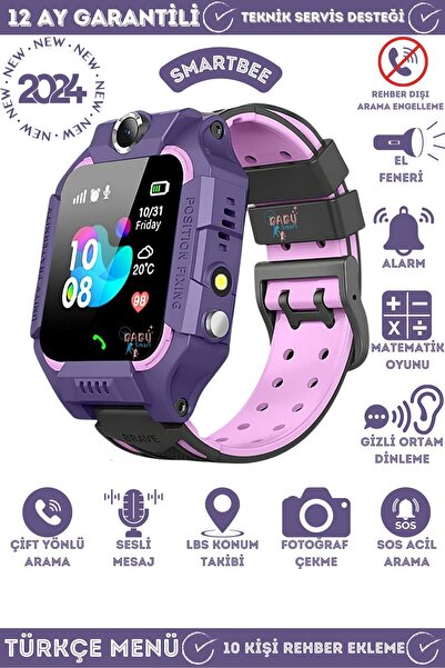 SmartBee Q19 Akıllı Çocuk Takip Saati, Sim Kartlı Arama, Kameralı, S.O.S ve G...