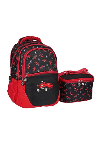 GENC DIJITAL BASKI Relaxion CAR PATTERNED - Rucsac de școală rezistent la apă...