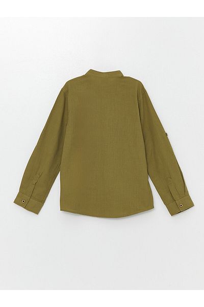 LC Waikiki Jungen-Shirt – LCW Basic, Stehkragen, lange Ärmel