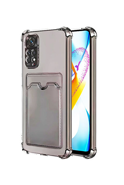 Molly Xiaomi Redmi NOTE 11 PRO İçin Füme Kart Cepli Şeffaf Silikon KIlıf