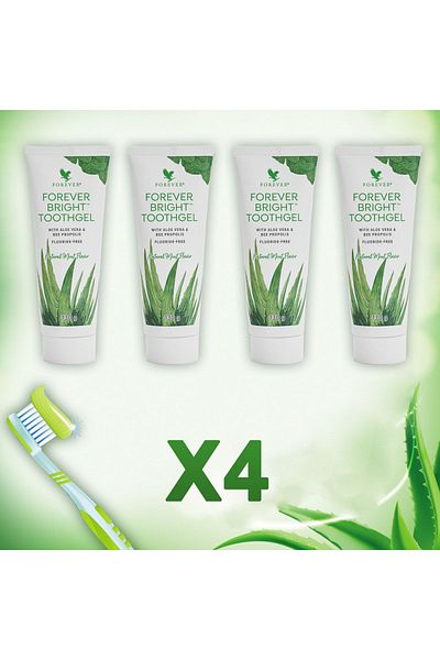 Forever Living Products معجون أسنان فوريفر برايت 4 قطع