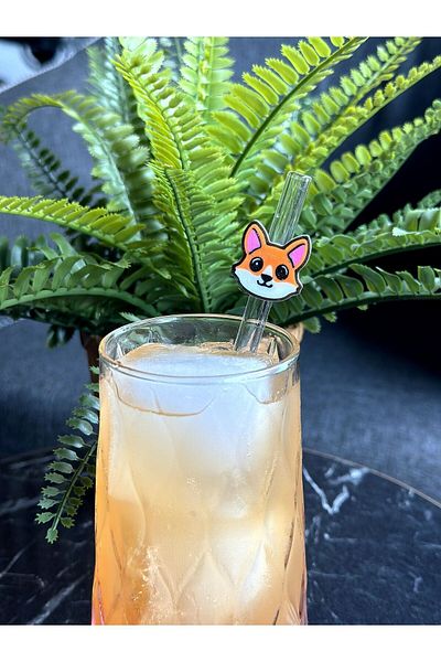 Butik Pack of 20 Cute Animal Figures - Straw Holder for Cold Drink Presentation