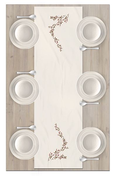 Bertille Home Flower Series 140x40 Cm Digital Printed Runner