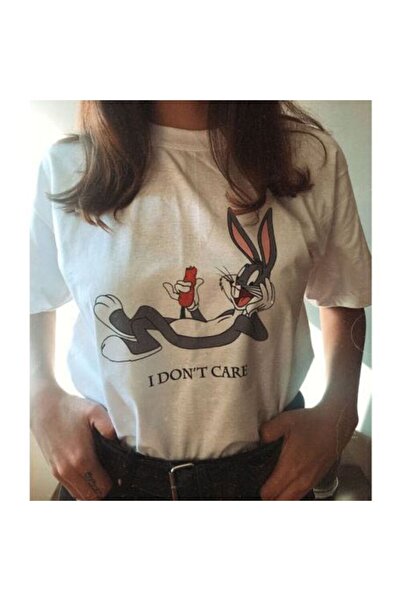 Kalic Studio Δεν με νοιάζει - T-shirt Λευκό