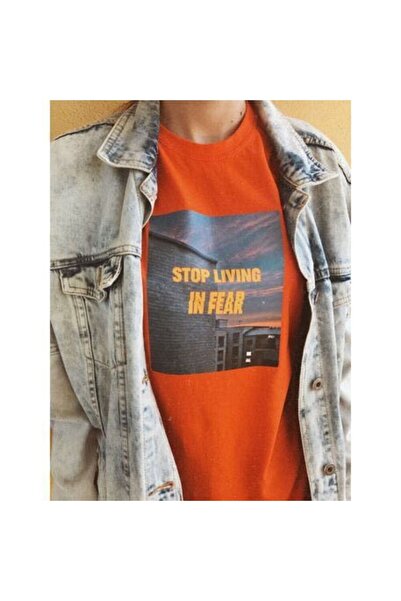 Kalic Studio Opriti-vă să trăiți în frică - Tricou Portocaliu