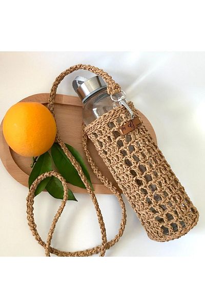 By G Tasarım Hasırip Knitted Water Carrying/Flask Bag 500 Ml