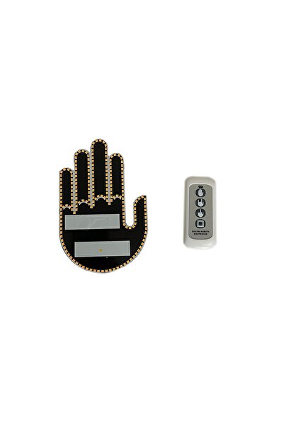 Genel Markalar Gesture Uzaktan Kumandalı El Orta Parmak Led Araba Içi Led 3 Farklı Mod