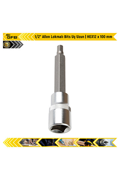 GFB 1/2" Alen bitovi sa dugim nastavkom | HEX12 x 100 mm