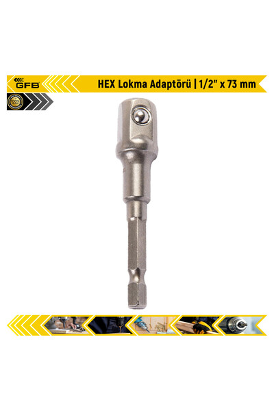 GFB HEX Lokma Adaptörü | 1/2" x 73 mm