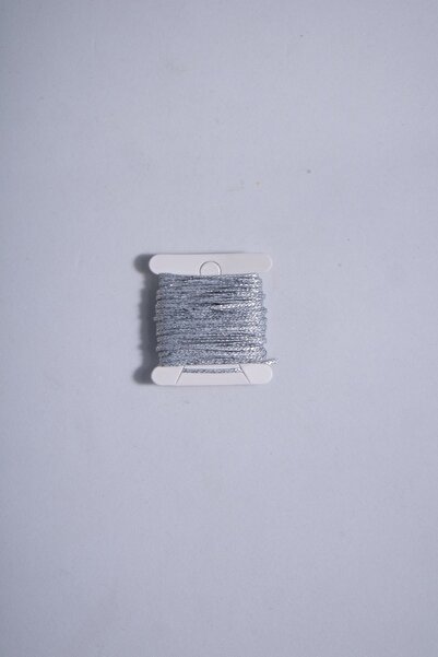 Eskişehir hobi sanat Κολιέ με ασημένιο σχοινί 5 μέτρων 1 mm - Βραχιόλι με κερωμένο σχέδιο