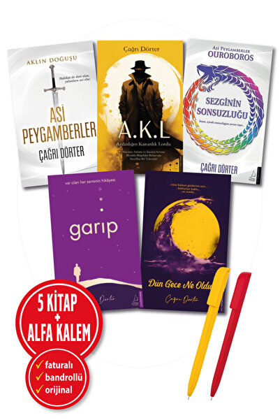 Destek Yayınları ÇAĞRI DÖRTER 5 KİTAP SET (Aydınlığın Karanlık Lordu+ Asi Pey...