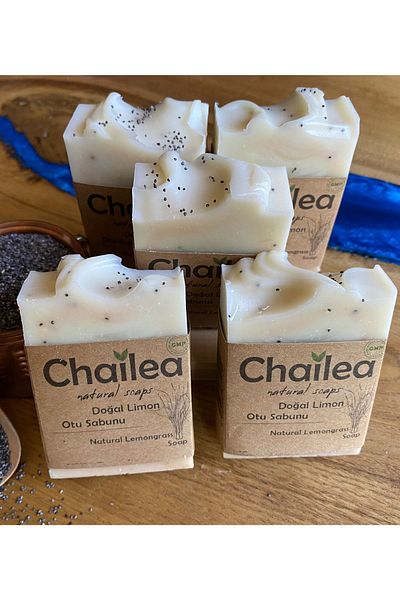 Chailea صابون عشبة الليمون الطبيعي صناعة يدوية طبيعية 100 جرام 5 عبوات