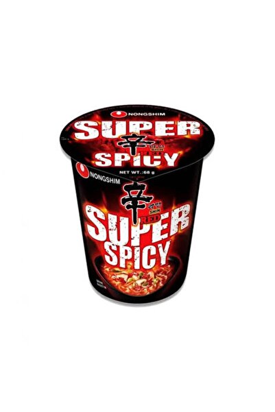 SAMYANG Cup Noodles Süper Baharatlı Parlak Kırmızı 68g Kore Eriştesi helel