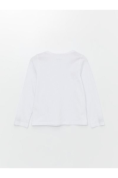 LC Waikiki Tricou de bază pentru fete LCW Kids Crew Neck