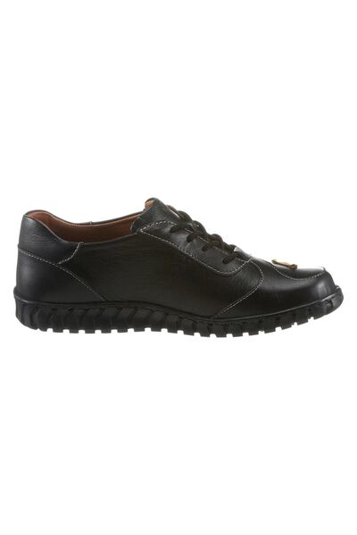 İNZE AYAKKABI Black Genuine Leather Shoes - Model Name: Prague