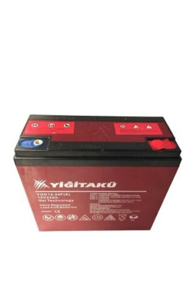 YİĞİT AKÜ 12 V 24 Ah-amper Jel Akü (E*B*Y) (181X77X170) Mm