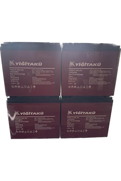 YİĞİT AKÜ 12v 24ah 4'lü Set 2025 Tarihli