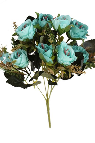 Yapay Çiçek Deposu باقة ورد الأخطبوط الاصطناعي الفاخر 33 سم أخضر نعناعي