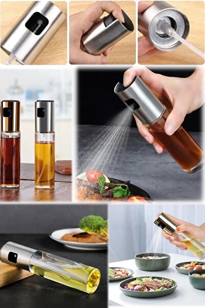 Genel Markalar Karışık Renk Sprey Cam Şişe Zeytinyağı Sirke Yağ Püskürtücü Ya...