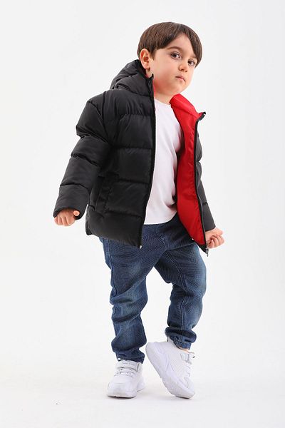 ÖNDER MODA Children's Water and Windproof Hooded Puffer Jacket