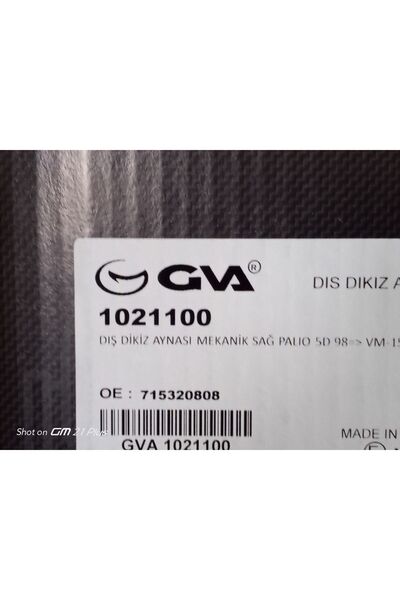 GVA Palio Siena sağ ayna manuel 1997 2001 Gva marka