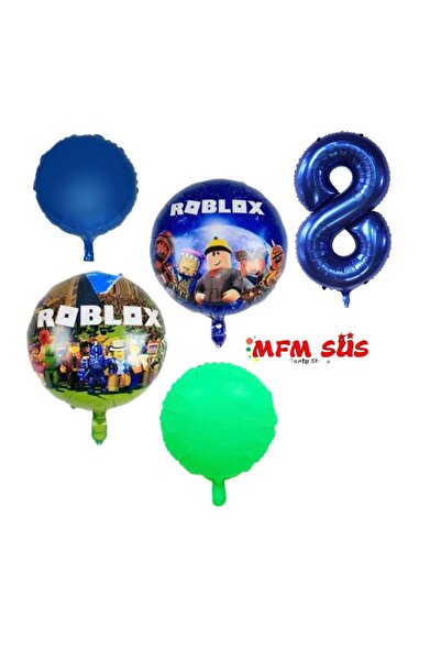 MFM طقم بالونات روبلوكس فويل 8 سنوات 100 سم