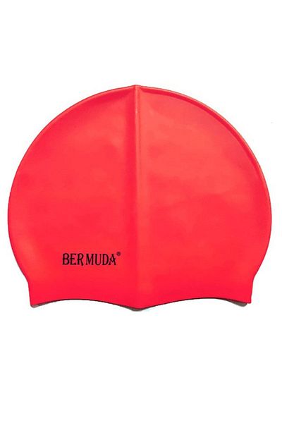 BERMUDA Silicone Bonnet Swimming Swimmer Cap Elastic Swimming Cap Silicone Swim Cap For Sea Pool