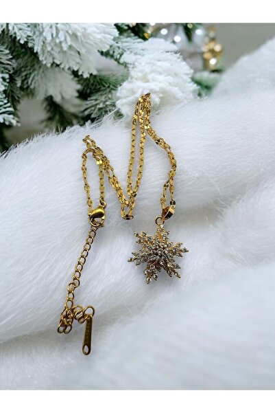 Home Dönen Kar Tanesi Çelik Kolye