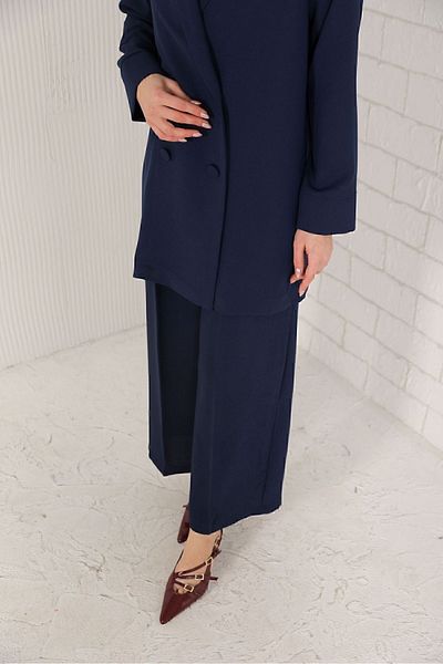 Melike Tatar Alien Fashion Navy Blue Jumpsuit with Jacket - 32-9357