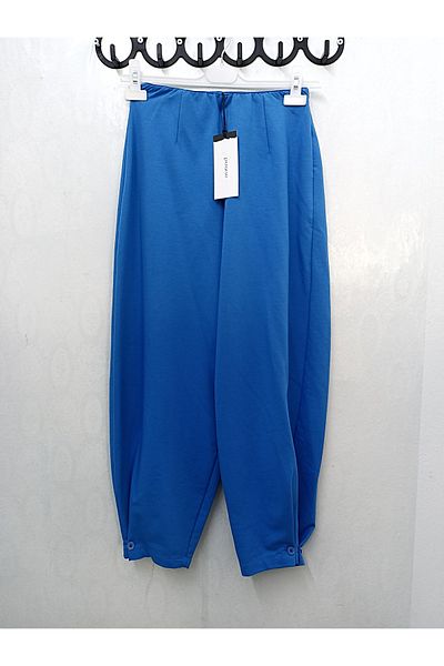 Puane Pantaloni de damă din bumbac pieptănat cu nasturi 18175