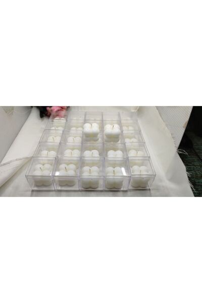 DEMİRTAŞ KALIP Buble Mum 25 Ad 4*4 Cm Mika Kurulu 25 Ad Dügün Nişan Dagıtmalıgı