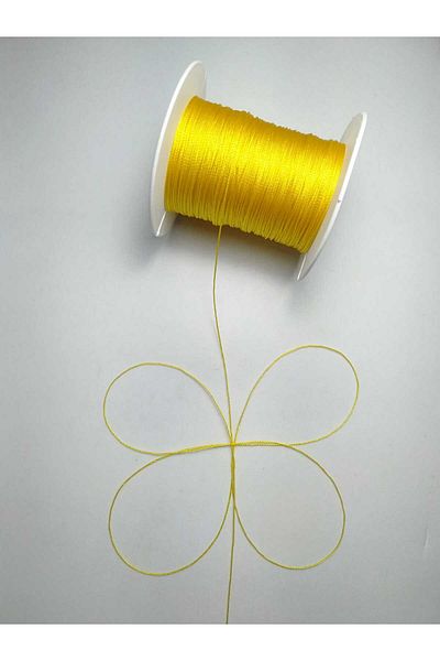 Eskişehir hobi sanat 0.5 mm 100 Meters Rosary Rope Yellow Color