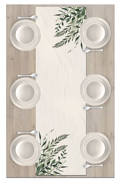 Bertille Home Flower Series 140x40 Cm Digital Printed Runner