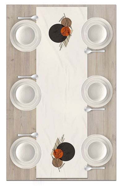 Bertille Home Series 140x40 Cm Digital Printed Minimalist Runner