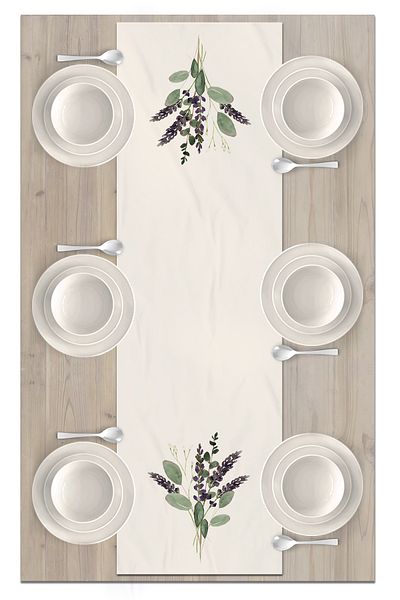 Bertille Home Flower Series 140x40 Cm Digital Printed Runner