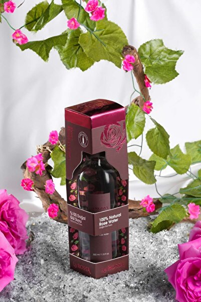 LAROSSA %100 Doğal Tam Gülsuyu Cam Şişe (350 ML)