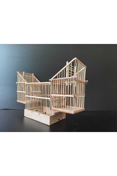 ÇotanaklarKafes Otomatik Kapanca Ahşap Kafese Geçmeli 2 li