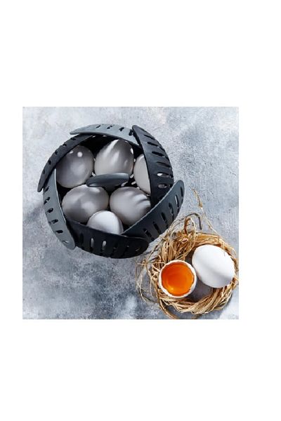 DEPOKON Foldable Steaming Vegetable Cooking Boiling Apparatus (Black)